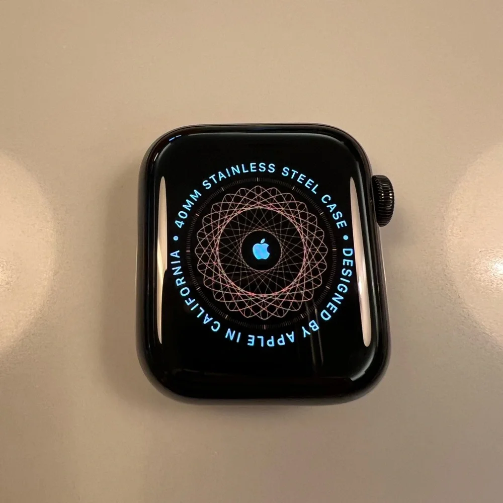 Apple Watch Hermès Series 6 40mm Sp Blk Stainless Noir D Tour CEL - Picture 6 of 11